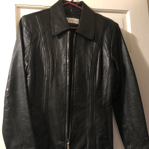 Jones New York leather jacket size small - Picture 2 of 3